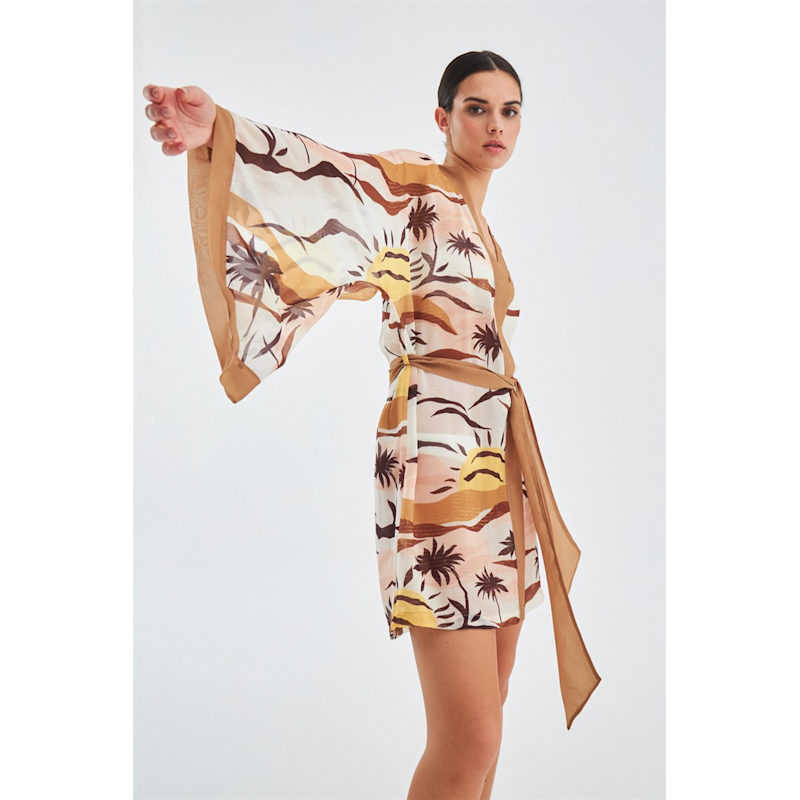 Thumbnail of Sahra Chiffon Kimono - Multicolour image
