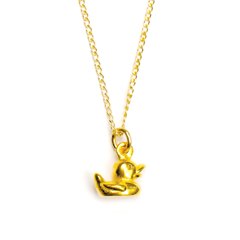 Thumbnail of Gold Rubber Ducky Necklace image