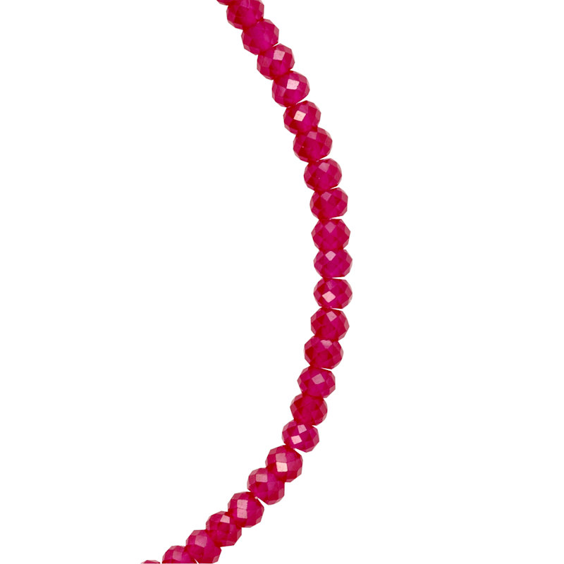 Thumbnail of Birthstone July Ruby Gold Bead Bracelet image
