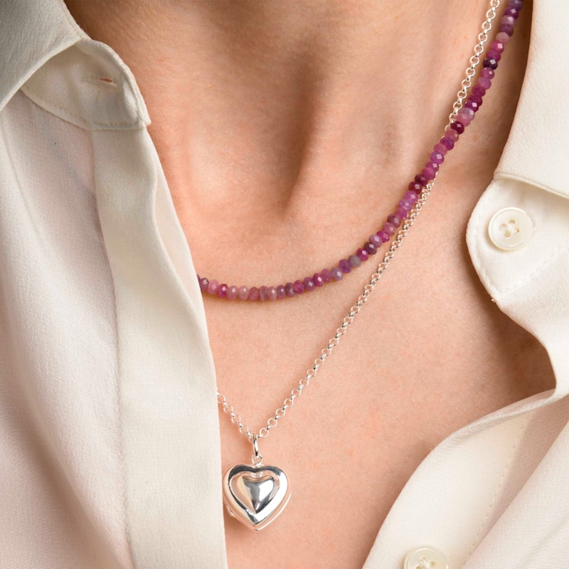 Thumbnail of Ruby Mini Bead Necklace image