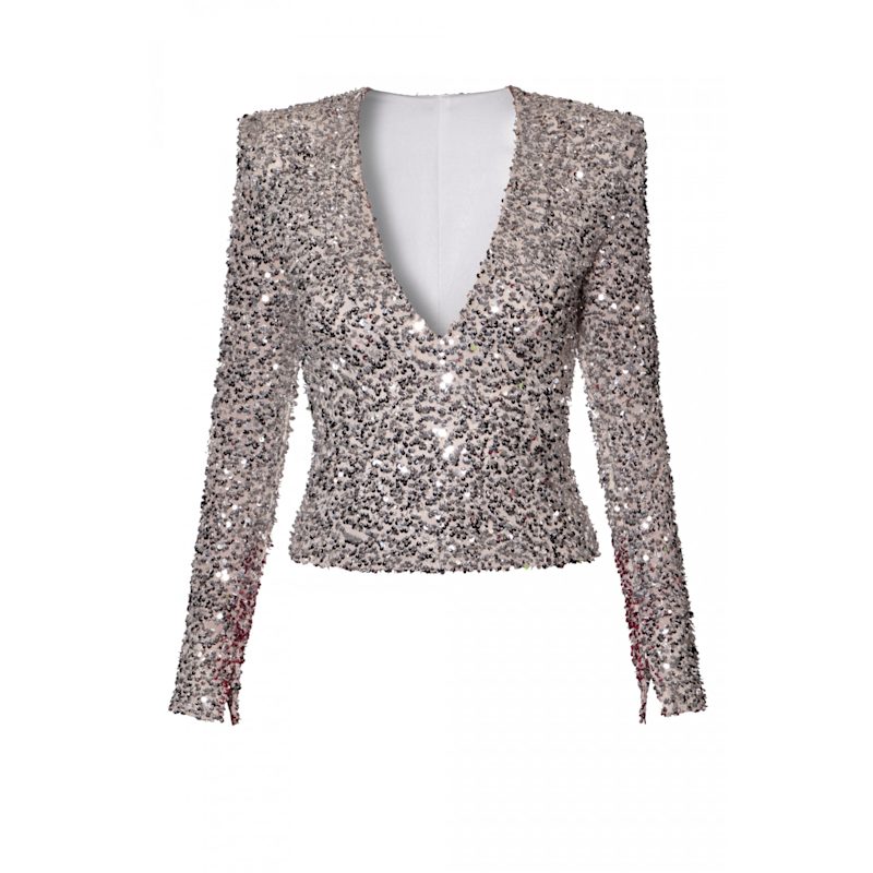 Thumbnail of Ruby Silver Sparkle Sequin Top image