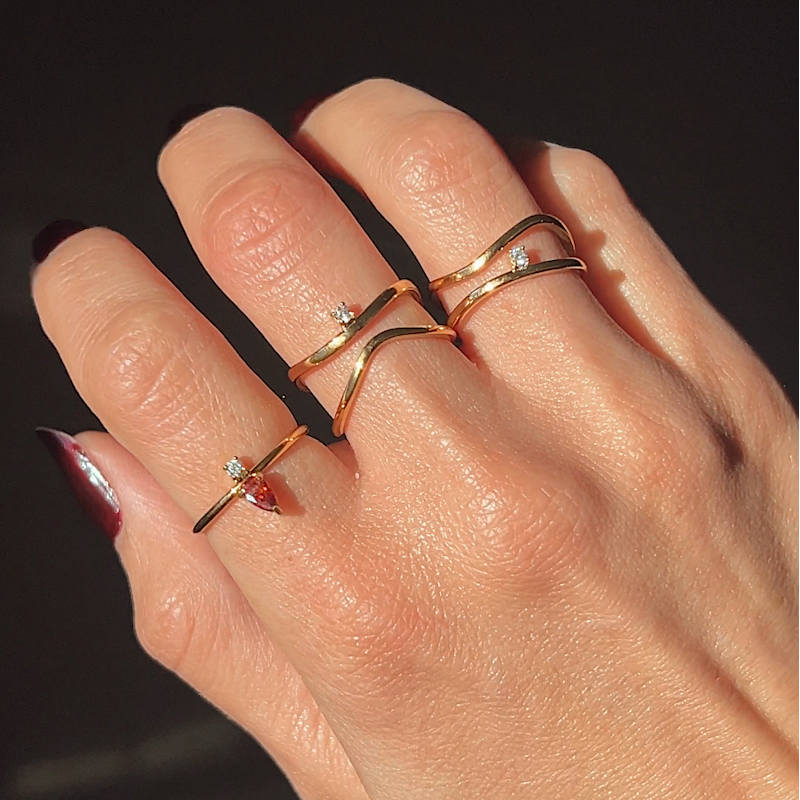 Thumbnail of Ruby Stone Waterproof Ring image