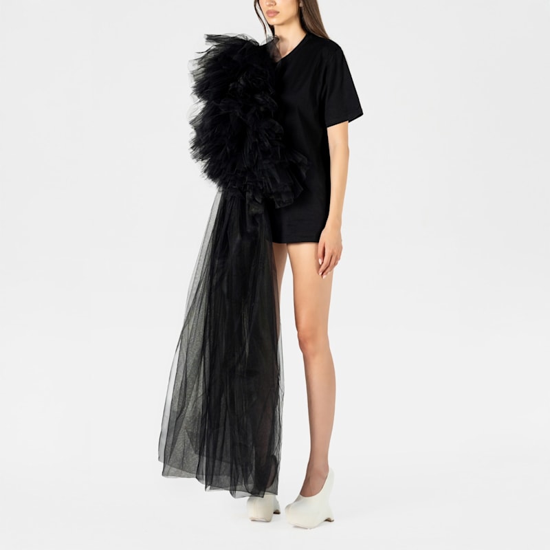 Thumbnail of Ruffle Appliqué Hybrid Tee image