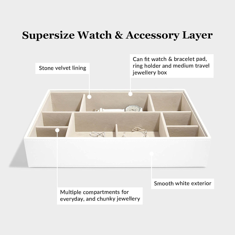 Thumbnail of Stackers White Supersize Jewelry Box image