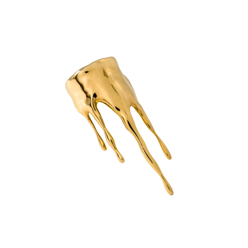 Thumbnail of Dripping Rivulet Gold Vermeil Ring image