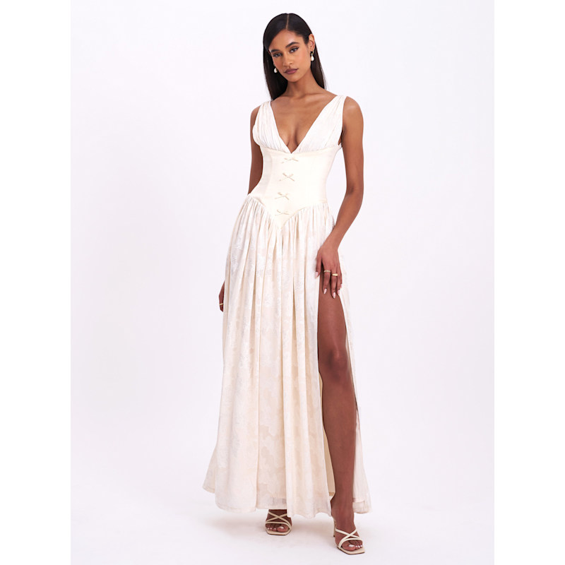 sabrina yellow dress Summer in  BLUvintage Hand Wash Cold Sabrina Long Ruffle Dress -