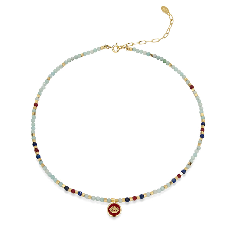 Thumbnail of Sacred Eye - Natural Stone Eye Necklace image