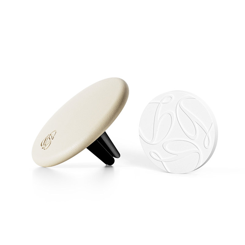 Thumbnail of Oud Cream Lambskin Car Diffuser & Insert image