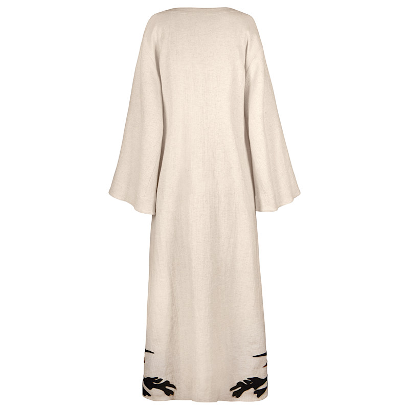 Thumbnail of Sahara Maxi Oversized Embroidered Linen Holiday Resort Dress image
