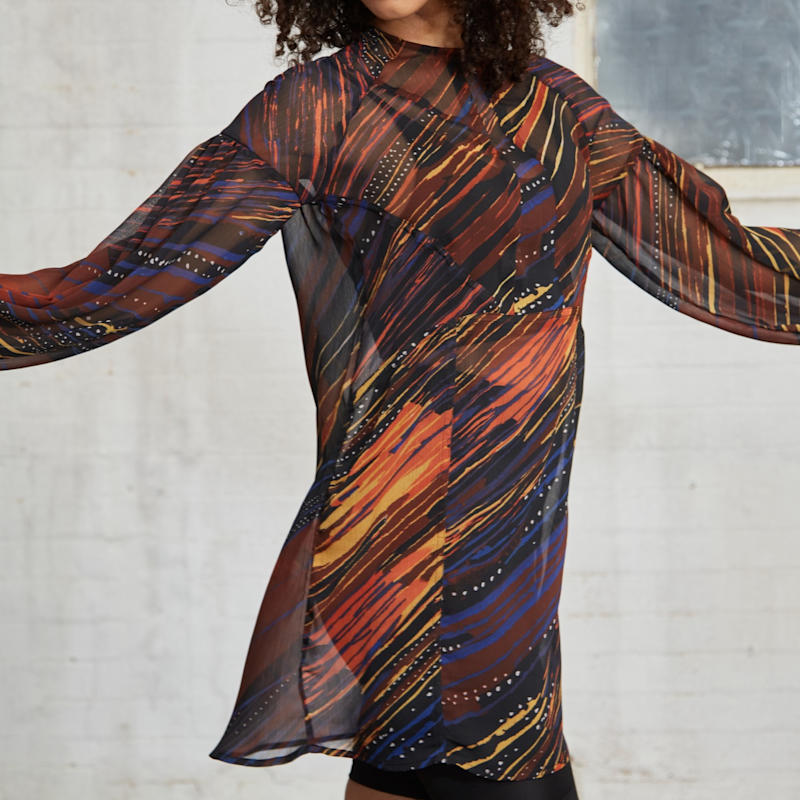 Thumbnail of Sahara Printed Sheer Mini Dress image
