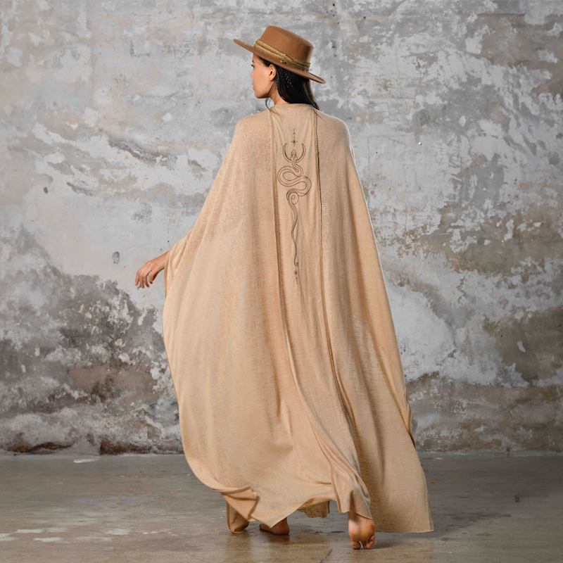 Thumbnail of Sahmeran Kimono Salmon - Boho Unisex Kimono image