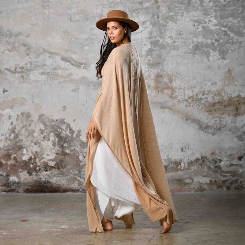 Thumbnail of Sahmeran Kimono Salmon - Boho Unisex Kimono image