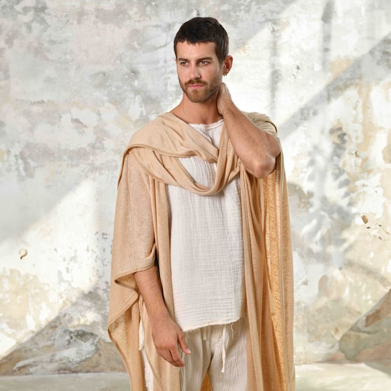 Thumbnail of Sahmeran Kimono Salmon - Boho Unisex Kimono image