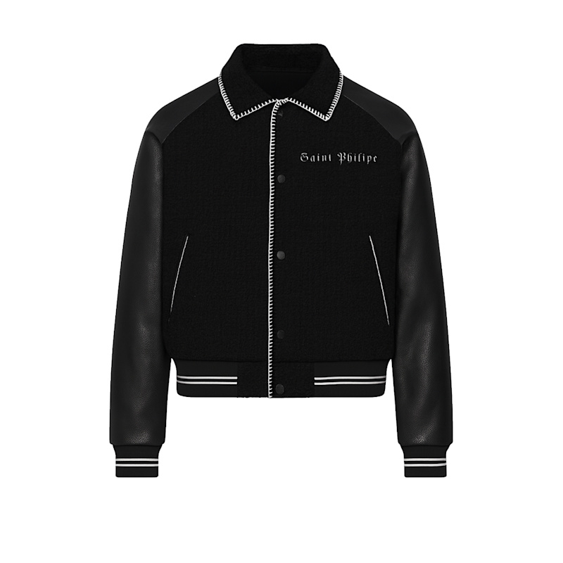 Thumbnail of Saint Philippe Noir Varsity Jacket image
