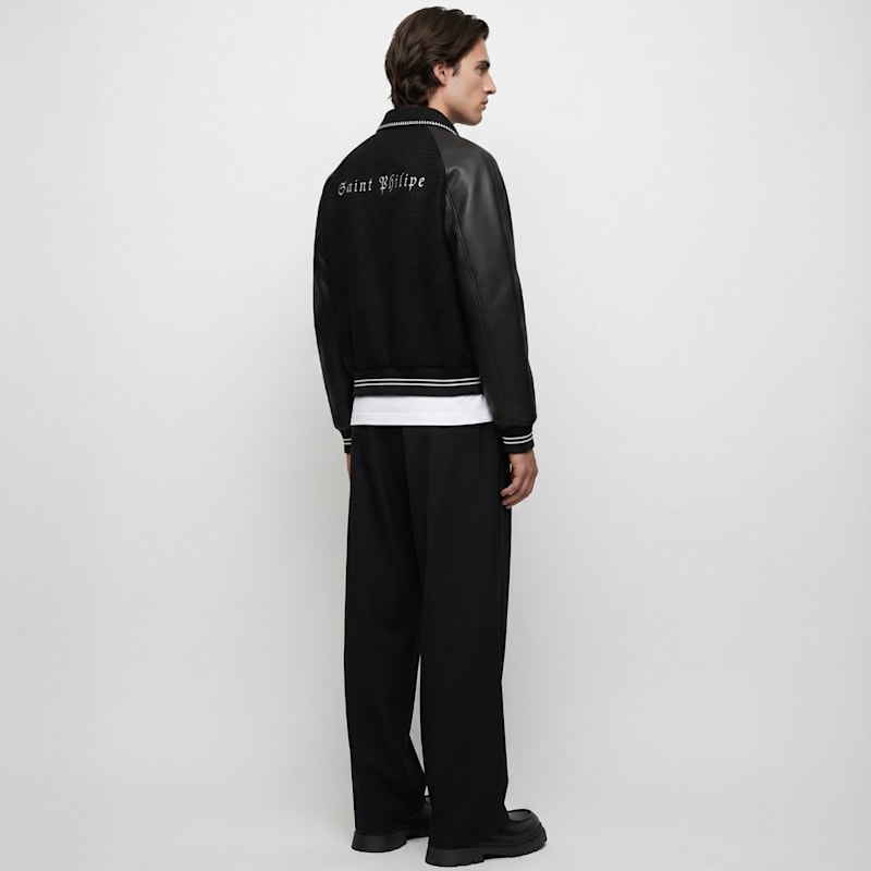 Thumbnail of Saint Philippe Noir Varsity Jacket image