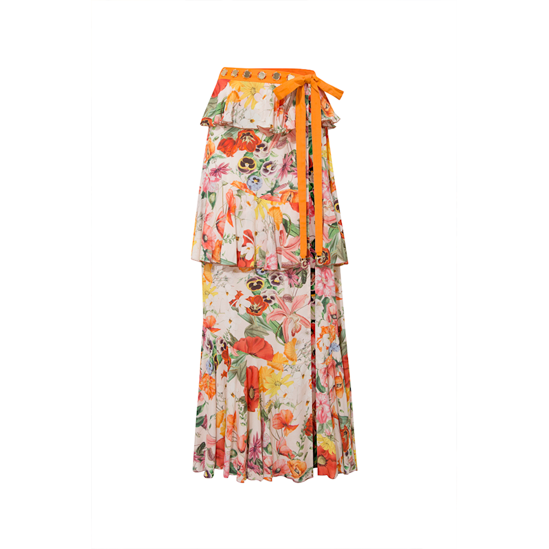 Thumbnail of Sally Skirt - Printed Ecru image