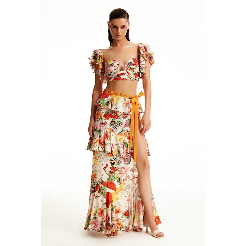 Thumbnail of Sally Skirt - Printed Ecru image