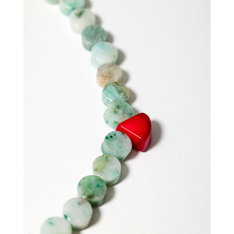 Thumbnail of Salt & Sea Necklace With Amazonite & Coral image