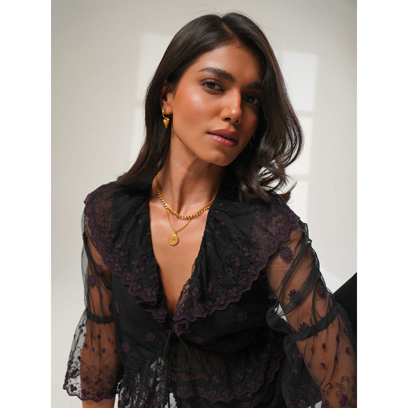 【タグ付き新品】laubeblanc Geometric Lace Blouse タグ付き新品】laubeblanc Geometric Lace Blouse タグ付き新品