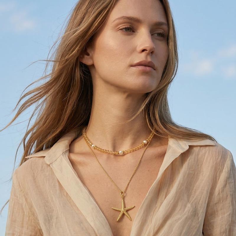 Thumbnail of Sand Bar Sensation Citrine Necklace image