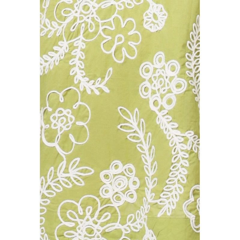 Thumbnail of Sandrine's Smile Green And White Floral Serenity Maxi Skirt image