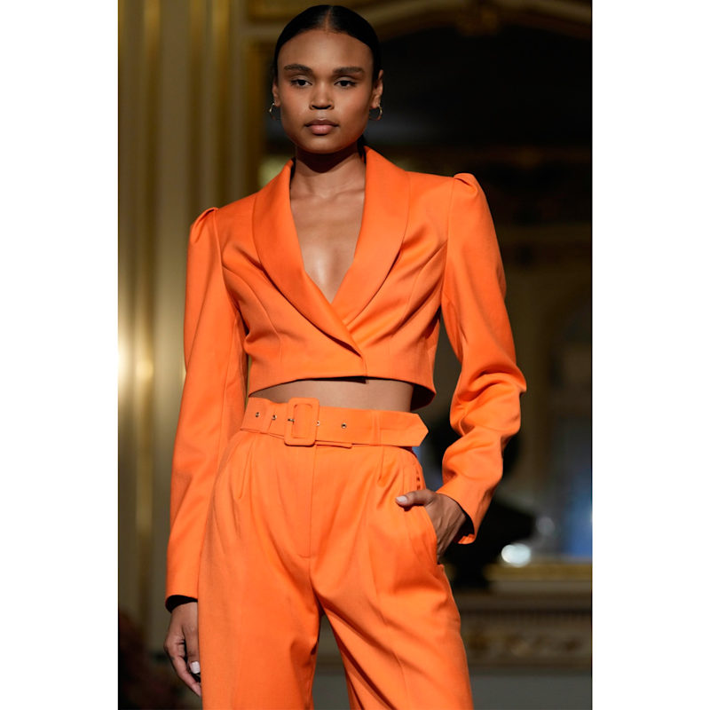 Thumbnail of Orange Cropped Blazer Sanremo image
