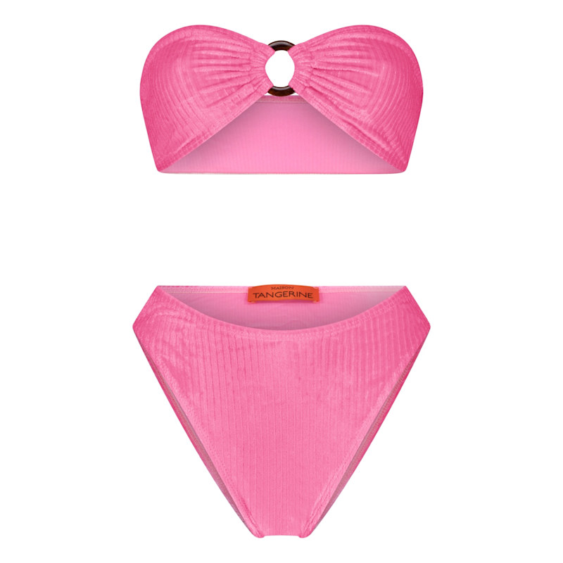 Thumbnail of Santorini Velvet Swimsuit Barbie Pink Bikini image