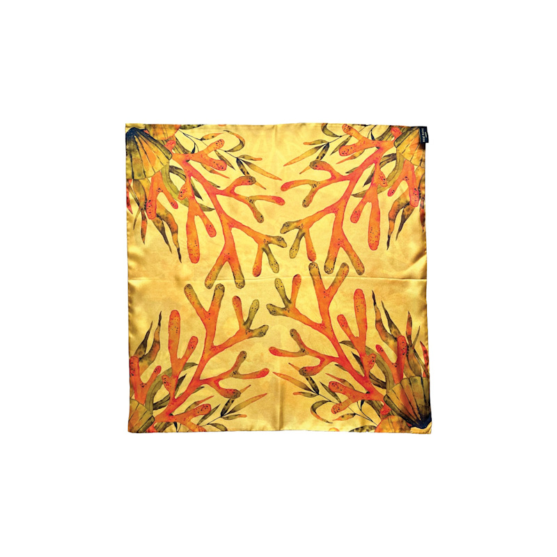 Thumbnail of Sapphire Blossom Into Power - Large Square Scarf image