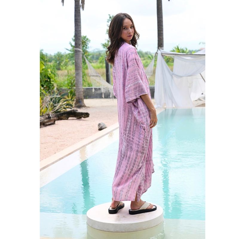 Thumbnail of Sara Hand Dyed Kimono In Pink image