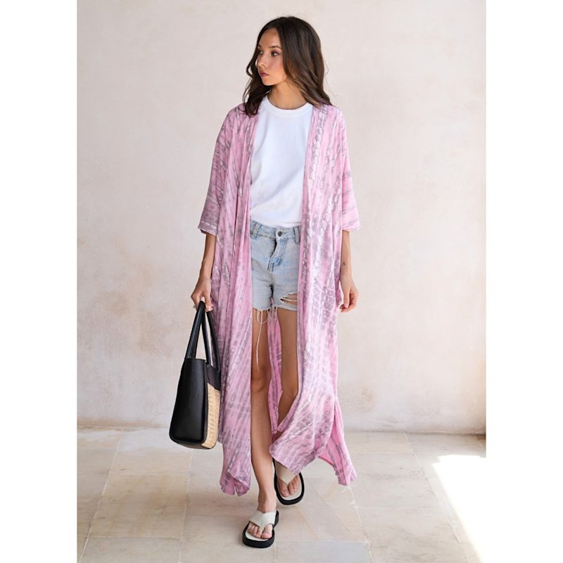 Thumbnail of Sara Hand Dyed Kimono In Pink image