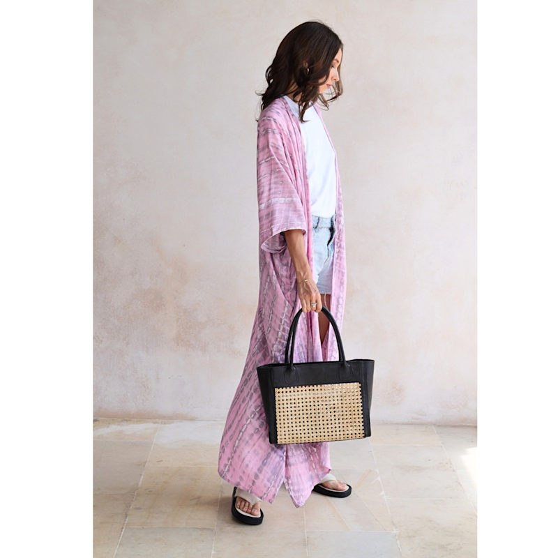 Thumbnail of Sara Hand Dyed Kimono In Pink image