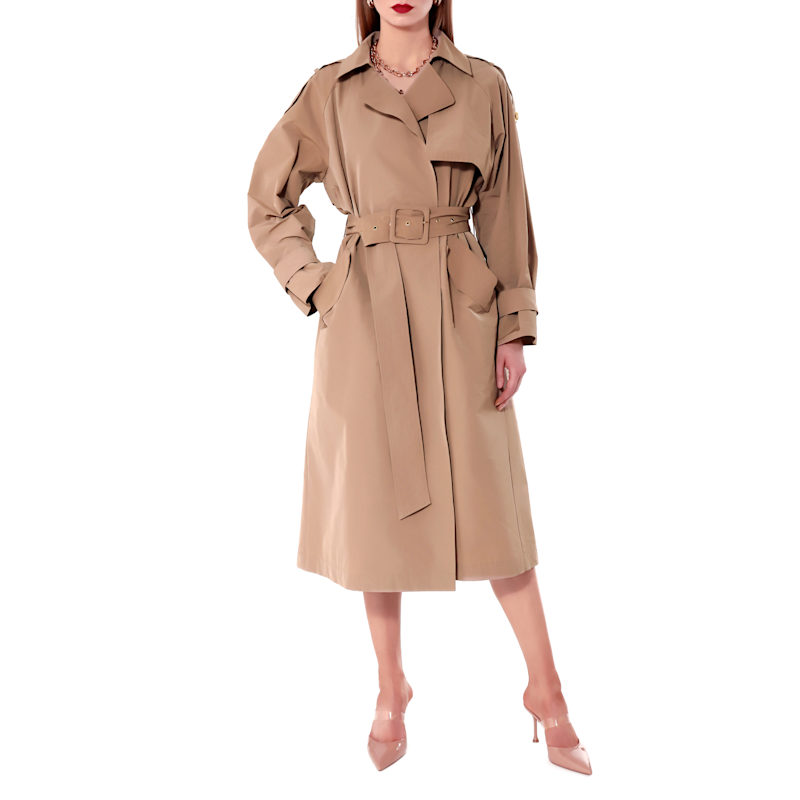 Thumbnail of Sara Nougat Trench Coat image