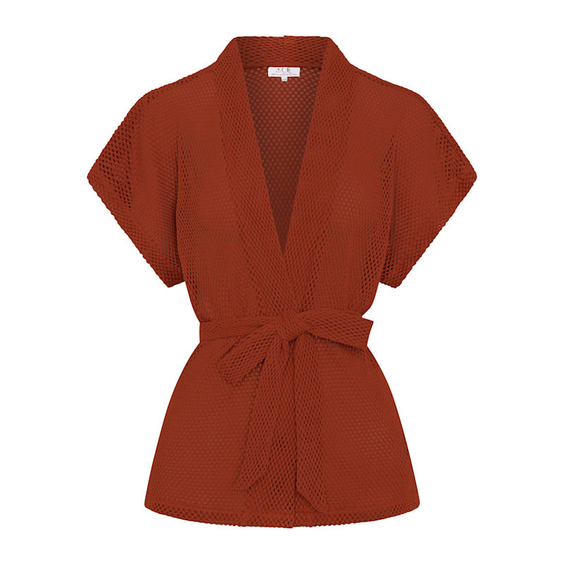 Thumbnail of Sardinia Wrap Top - Apricot image