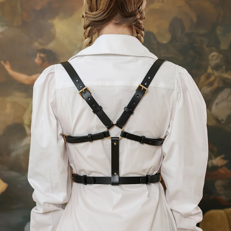Saria Leather Underbust Harness | Haute Cuir | Wolf & Badger