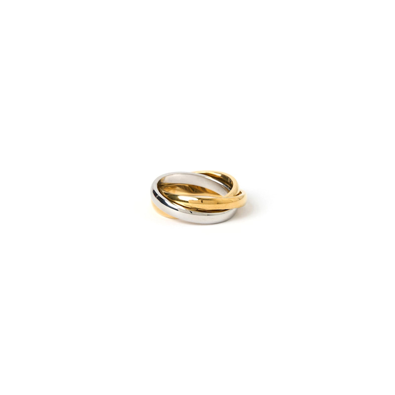 Thumbnail of Sasha Trio Ring - Two Tone image
