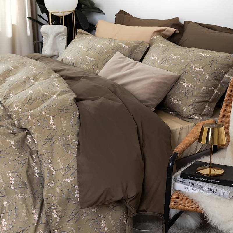 Thumbnail of Sateen Bed Linen Set Dreamy Khaki Uk King, Us Queen image