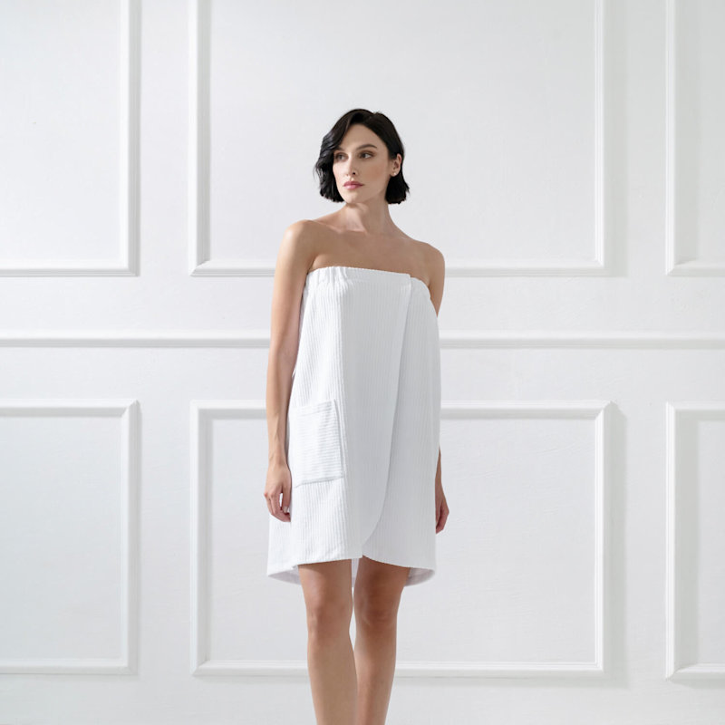 Thumbnail of Sauna Wrap, Pocket, White image