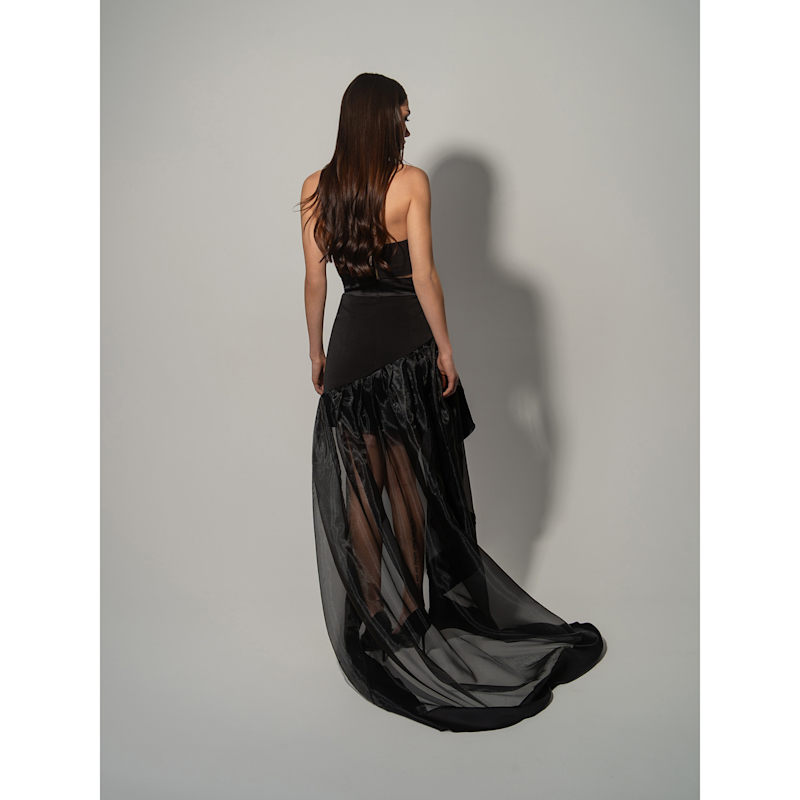 Savage Beauty Asymmetric Organza Skirt | Tia Dorraine | Wolf & Badger