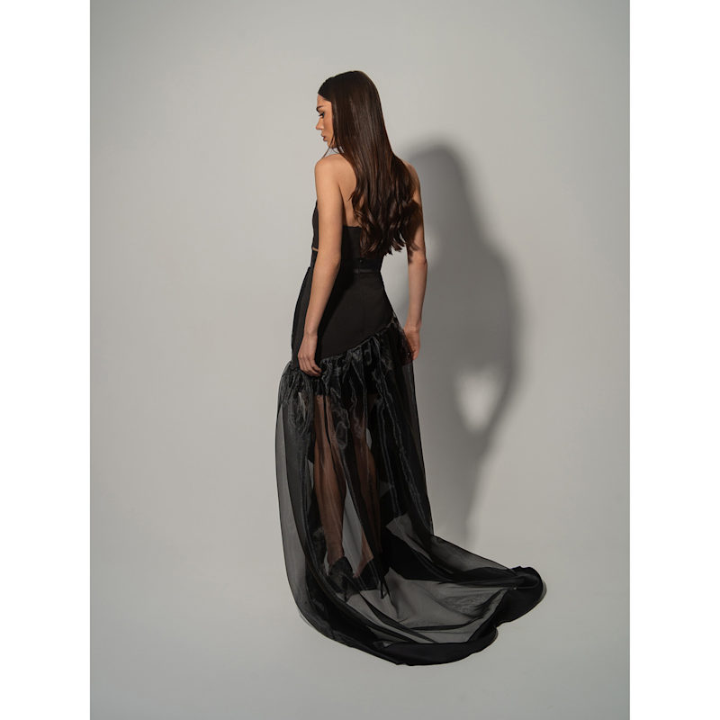 Savage Beauty Asymmetric Organza Skirt | Tia Dorraine | Wolf & Badger