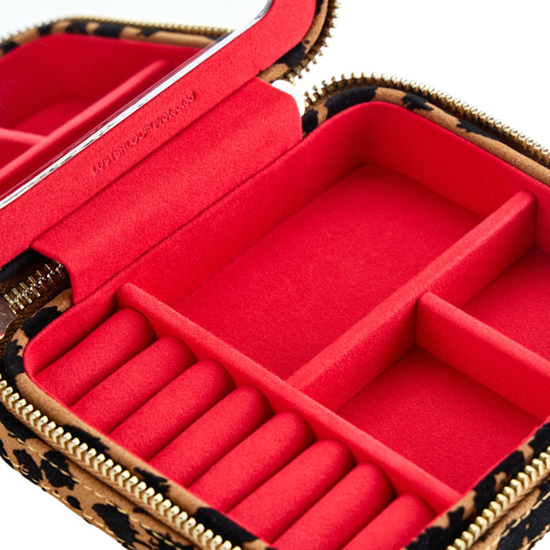 Thumbnail of Savanna Leopard Print Jewellery Zip Case image