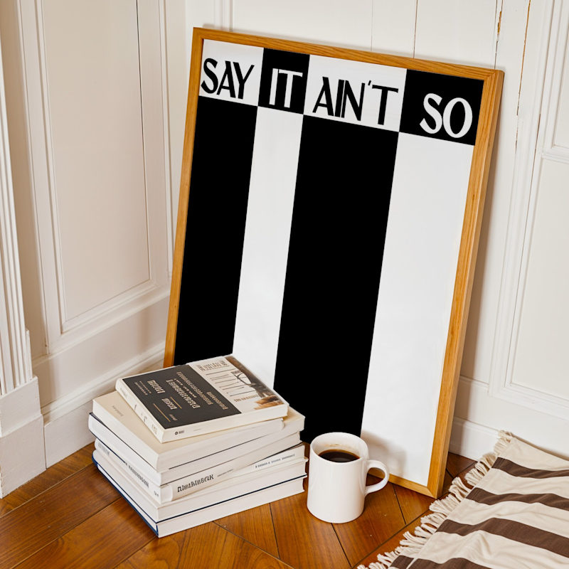 Say It Ain't So Retro Music GicléE Art Print A2 | Fanclub | Wolf & Badger