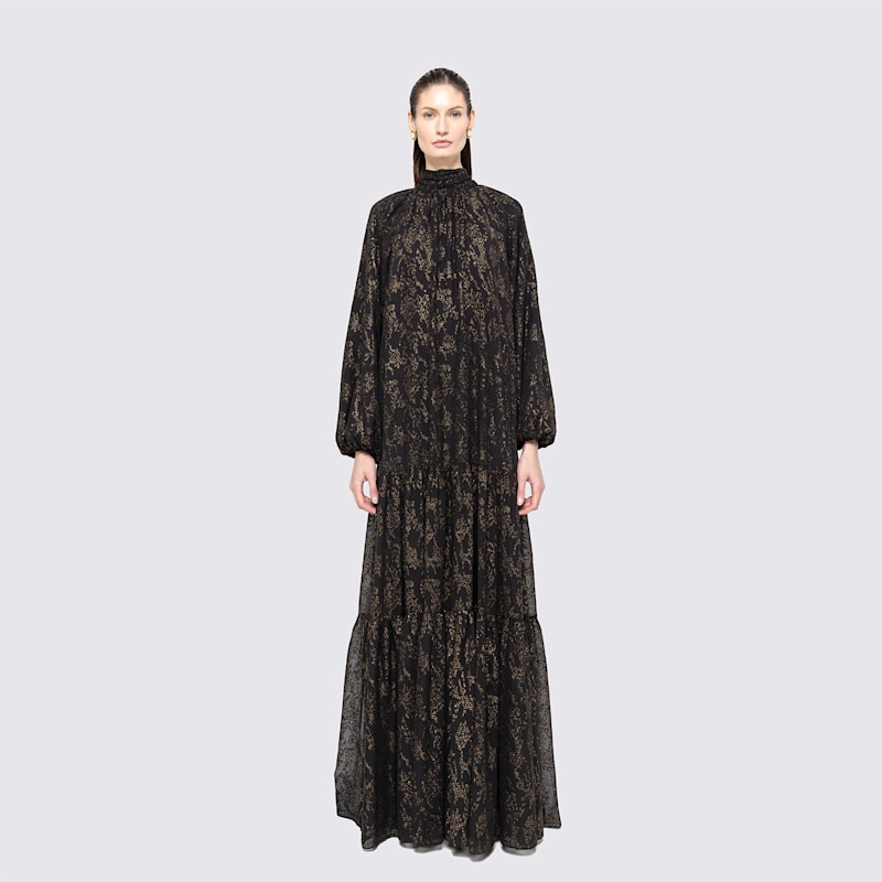 Thumbnail of Scarf-Detail Chiffon Maxi Dress image