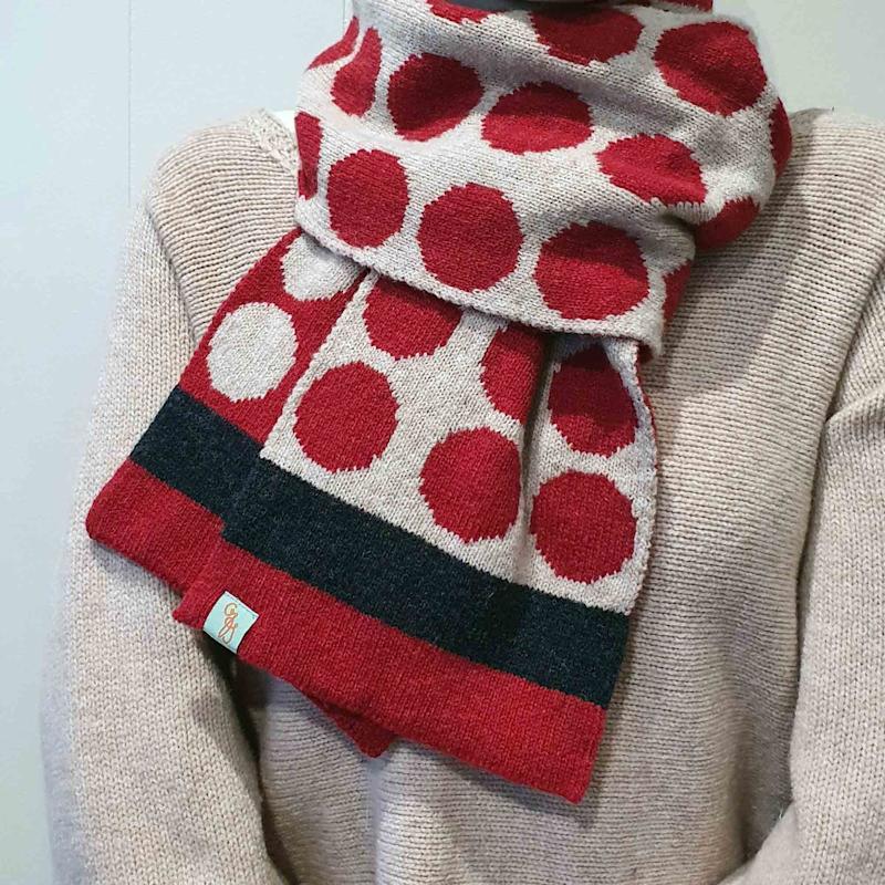 Thumbnail of Scarves - Velvet - Poppy Red image