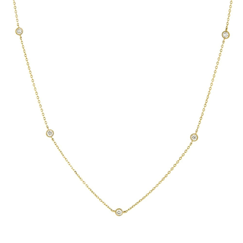Thumbnail of Scattered Lab-Created Diamond Necklace image