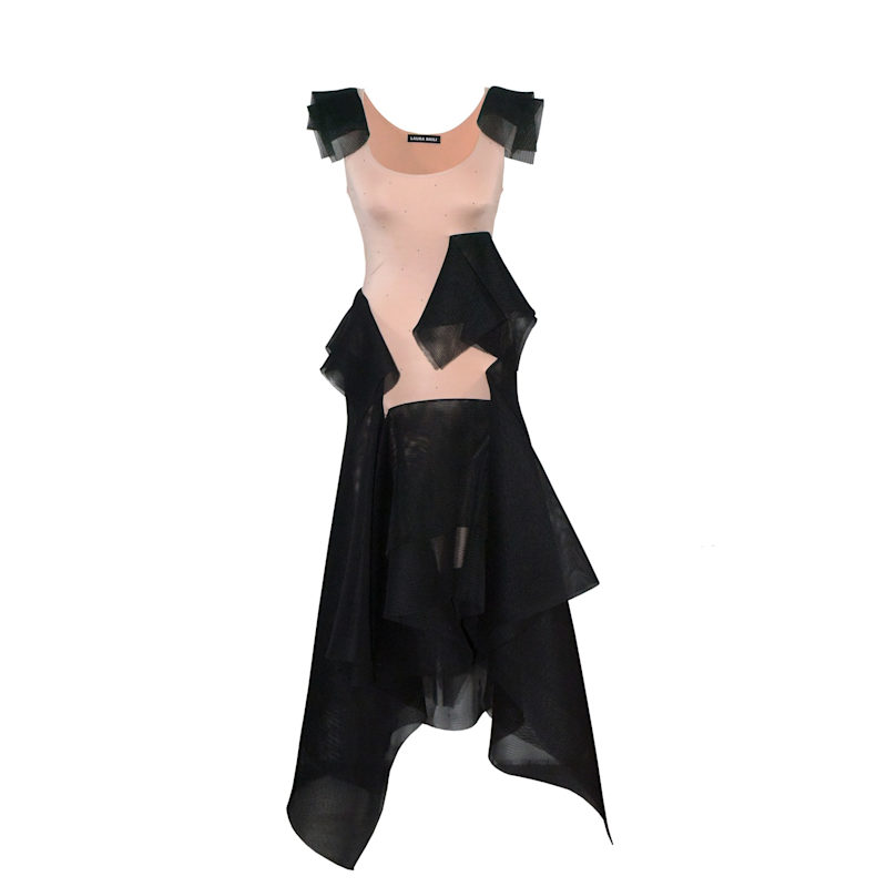 beautiful black formal dresses Black Formal Dresses Trumpet/Mermaid Strapless Sequins High Splited Fo main image 1
