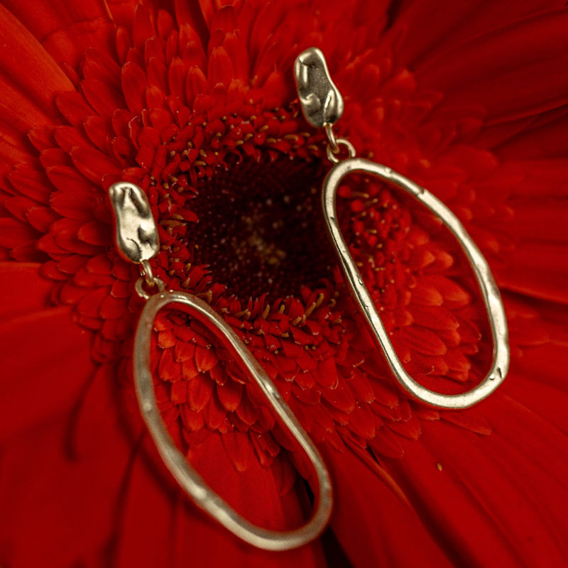 Thumbnail of Sculpted Hoops Earrings image