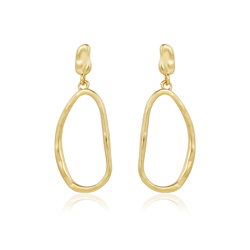 Thumbnail of Sculpted Hoops Earrings image