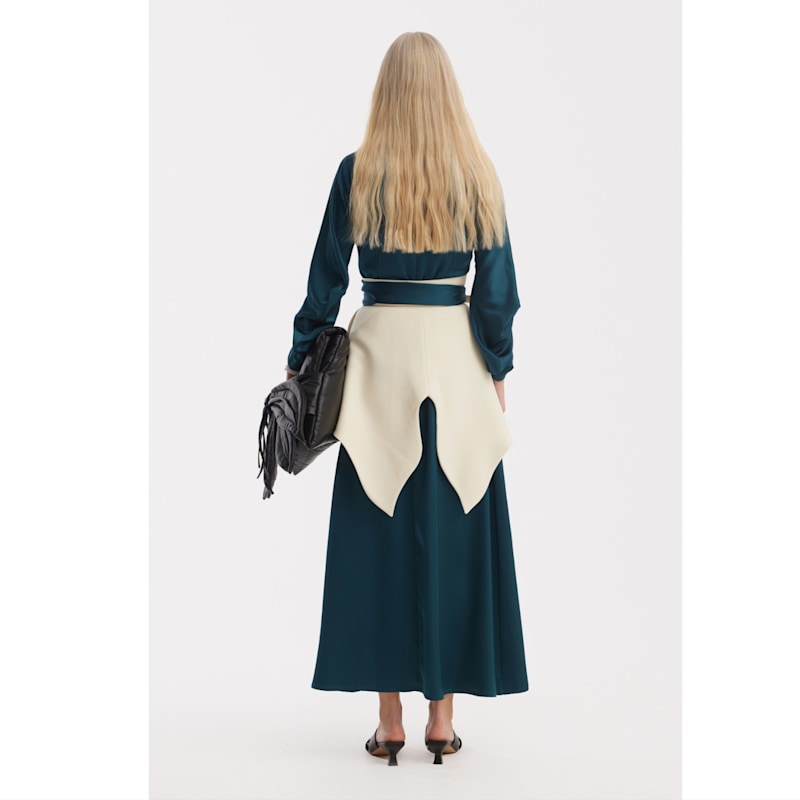 Thumbnail of Sculpted Peplum Belt - Off-White image