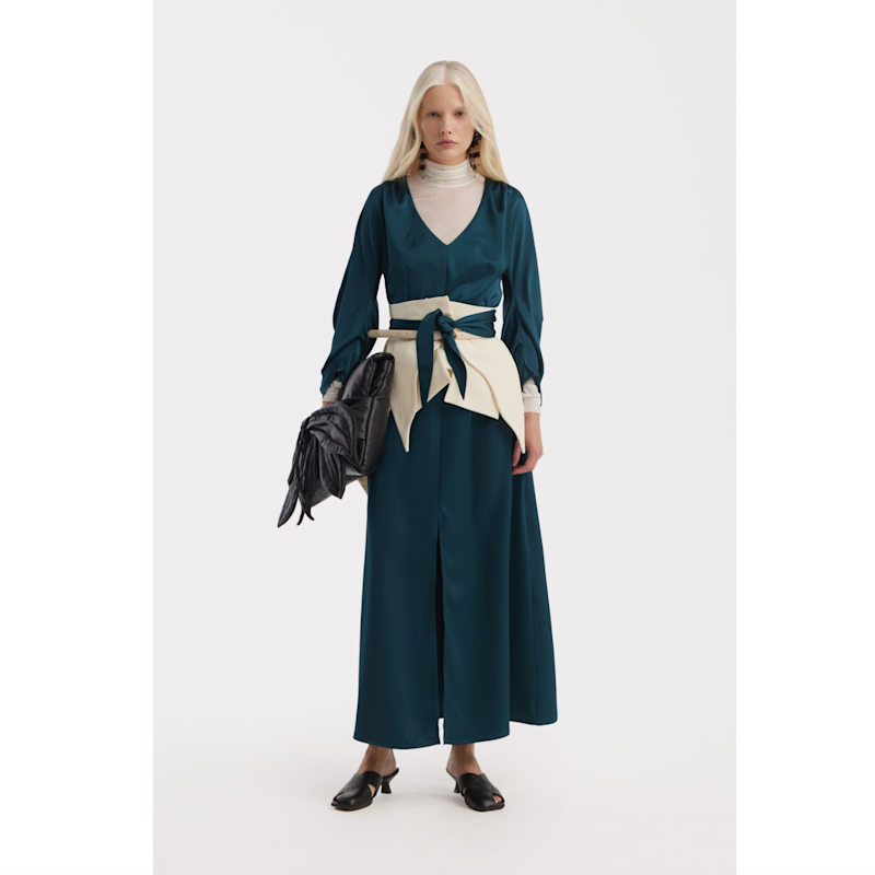 Thumbnail of Sculpted Peplum Belt - Off-White image