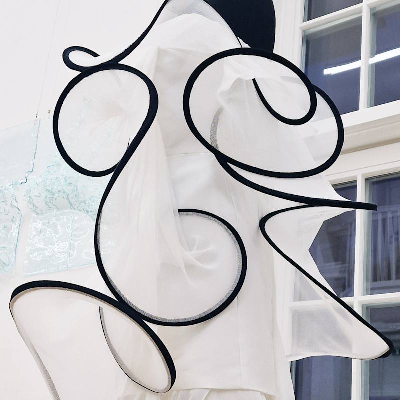 Thumbnail of Sculptural White Moon Star Dress image